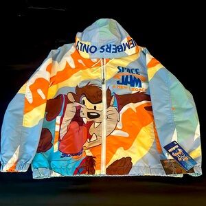 Space Jam Tune Squad Jacket Adult Lg Members Only X Looney Tunes Limited Edition